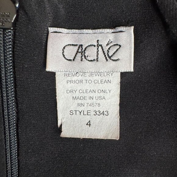 Cache Asymmetrical Babydoll Evening Slip Dress 4 Vintage Y2K 90s Flowy Prom Maxi - Picture 5 of 8